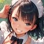 雑魚まんこの黒髪メイドに種付けしてアヘ顔ボテ腹にしてやった