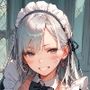 雑魚まんこの銀髪メイドに種付けしてアヘ顔ボテ腹にしてやった