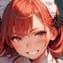 雑魚まんこの赤髪メイドに種付けしてアヘ顔ボテ腹にしてやった