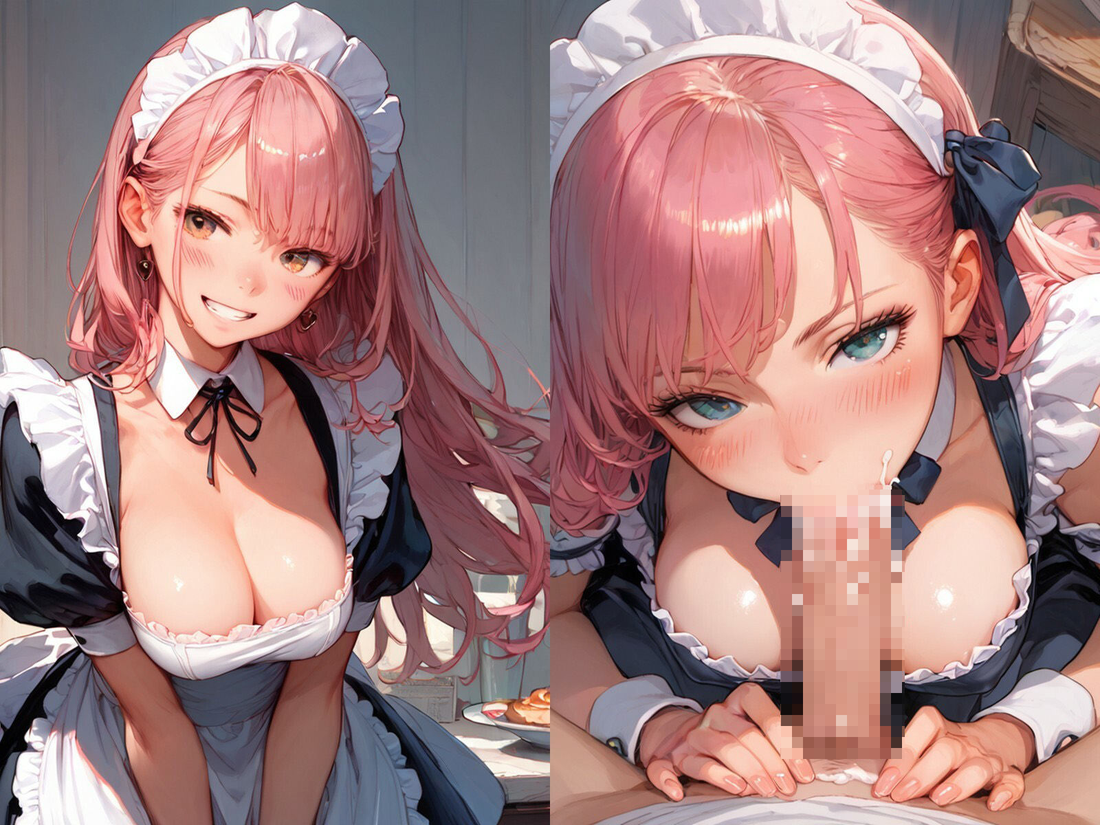 サンプル画像1:雑魚まんこのピンク髪メイドに種付けしてアヘ顔ボテ腹にしてやった(アヘアヘ工房) [d_527629]