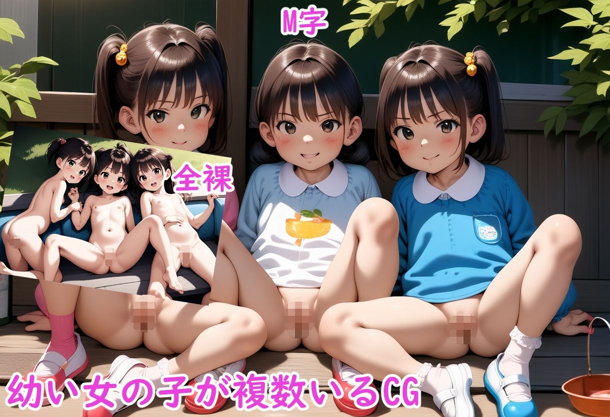 〇りおまんこ並べ スジマンスキー エロ画像4