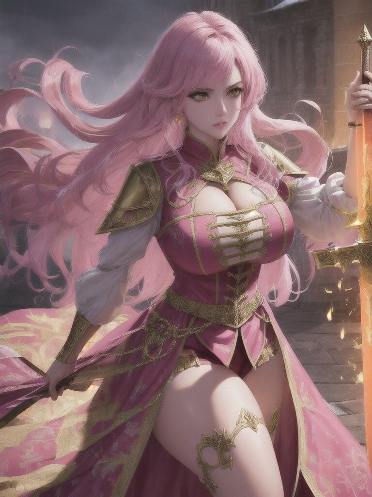 サンプル画像2:ピンクの女騎士 01 〜プロローグ〜(DA Fantasy) [d_528007]