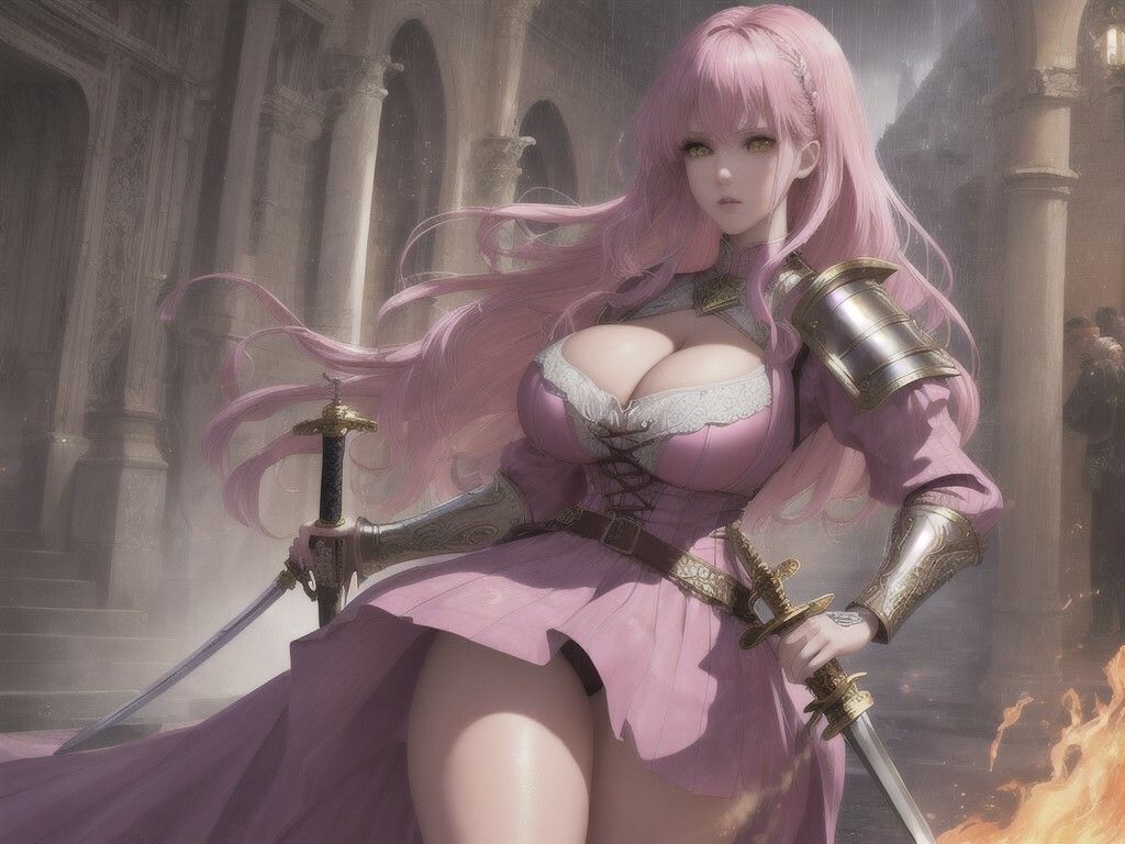 サンプル画像5:ピンクの女騎士 01 〜プロローグ〜(DA Fantasy) [d_528007]