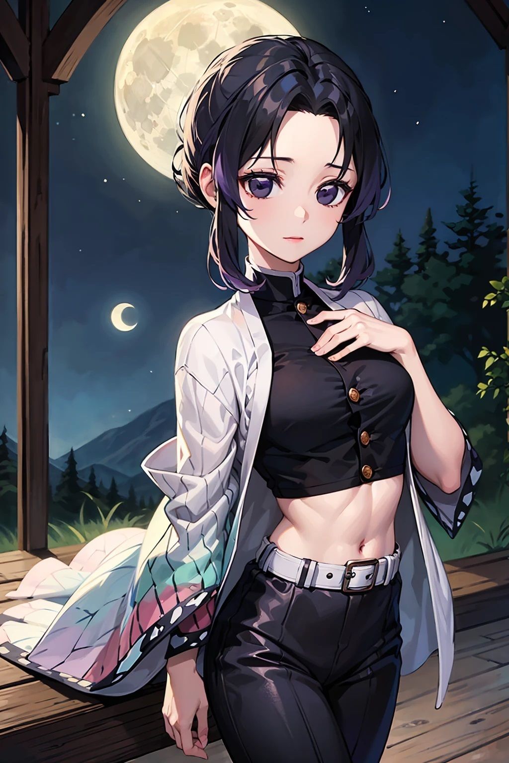 サンプル画像2:胡蝶し〇ぶ  腹筋とおへそとおっぱい（68枚）(メークインアート) [d_528317]