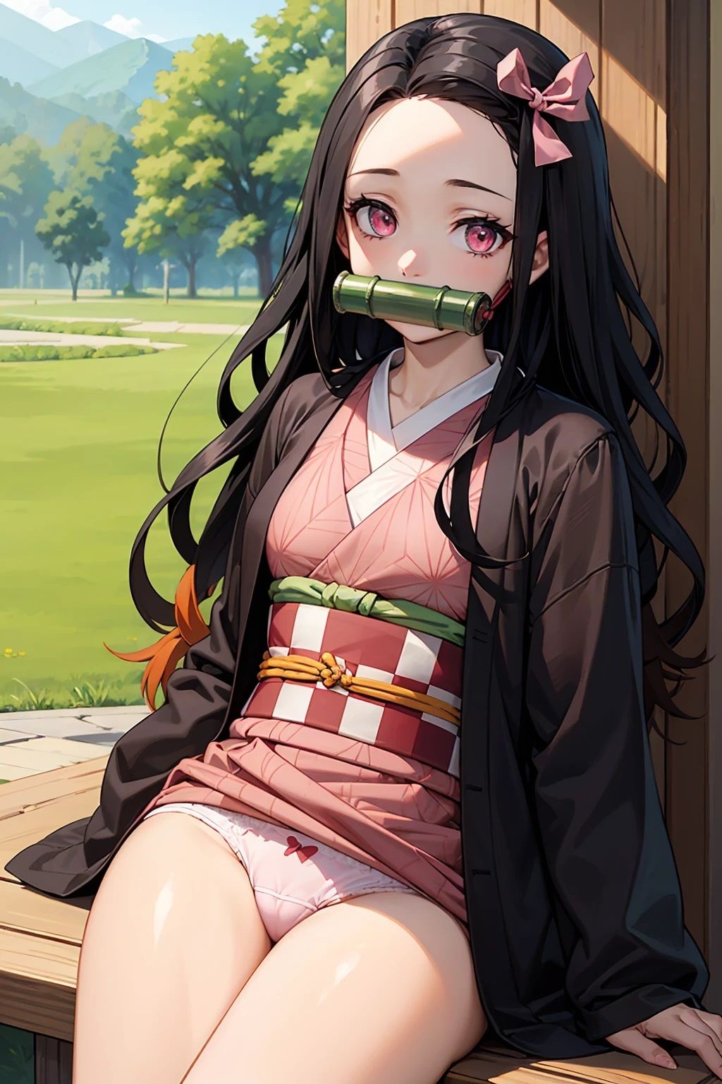 サンプル画像3:ね〇こ  ぱんちら（93枚）(メークインアート) [d_528327]