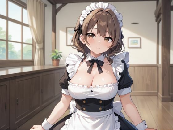 巨乳メイド 勤務中でもお構いなし？4