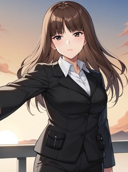 サンプル画像1:ガールズ＆パンツァーの西住しほから送られてきた自撮り写真(自撮りサークル  イカスミ工房) [d_528736]