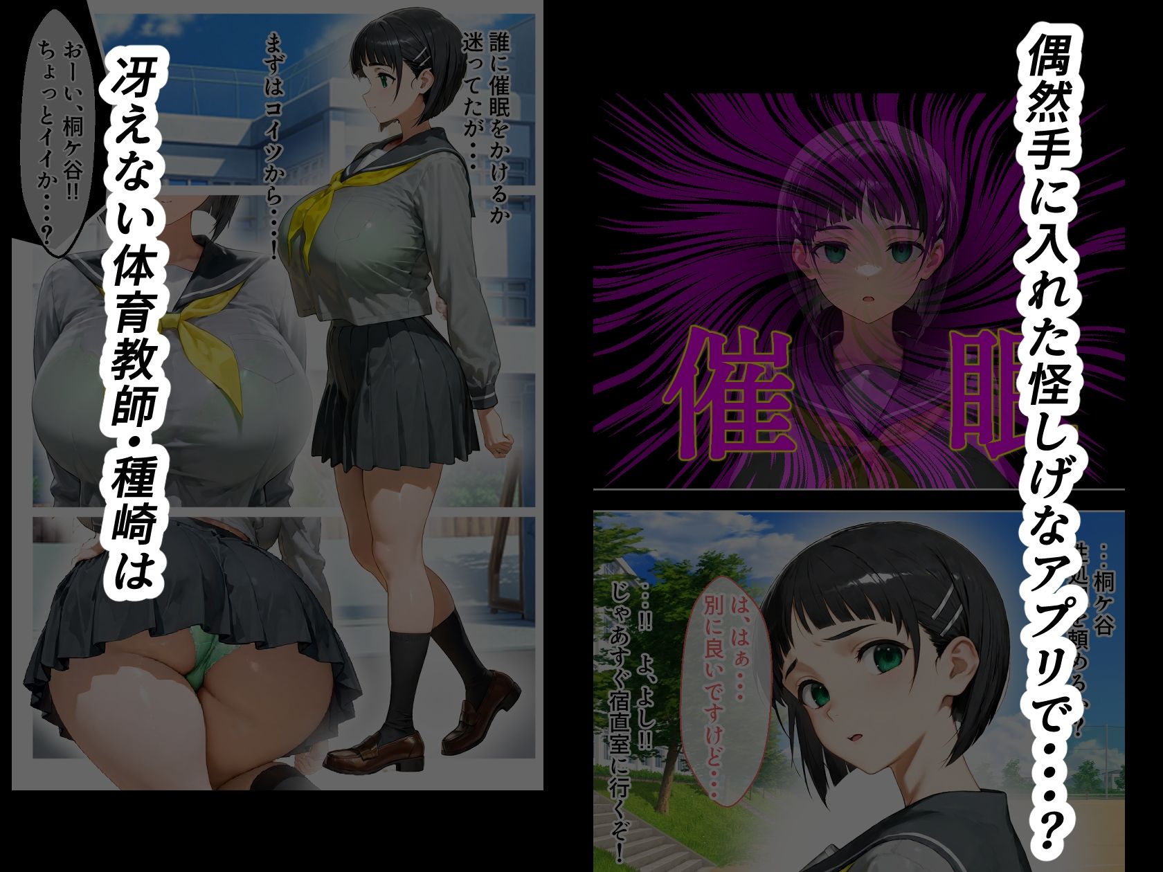 サンプル画像1:体育教師・種崎の性処理日記 〜催〇アプリであの娘を堕とせ！！〜 桐ヶ谷●葉編(きょこーの王国) [d_528760]