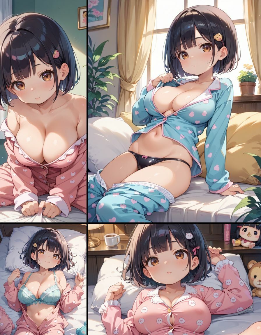 サンプル画像1:巨乳ドールの甘いひととき -くつろぎの時間が映し出す艶姿-(えろかわラボ) [d_528897]