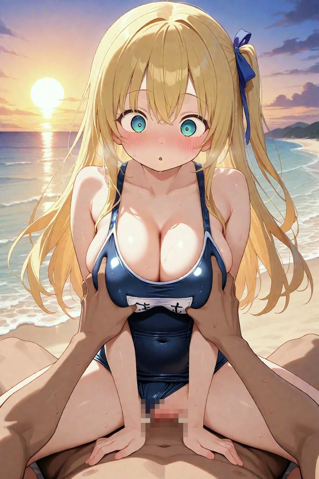 サンプル画像3:ビーチで青姦中出し(楽しい時間) [d_528910]