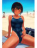 ふたなりスク水華麗に射精 画像4