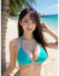 【美女名録】vol12.5 真夏のビーチでクール巨乳美女200枚 【AIグラビア写真集】 画像3