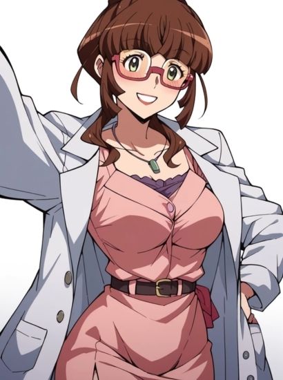 サンプル画像1:戦姫絶唱シンフォギアの櫻井了子から送られてきた自撮り写真(自撮りサークル  イカスミ工房) [d_529172]