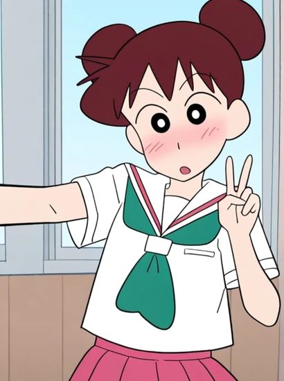 サンプル画像1:クレヨンしんちゃんの桜ミミ子から送られてきた自撮り写真(自撮りサークル  イカスミ工房) [d_529182]