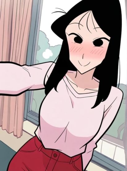クレヨンしんちゃんのまつざか梅から送られてきた自撮り写真 画像1