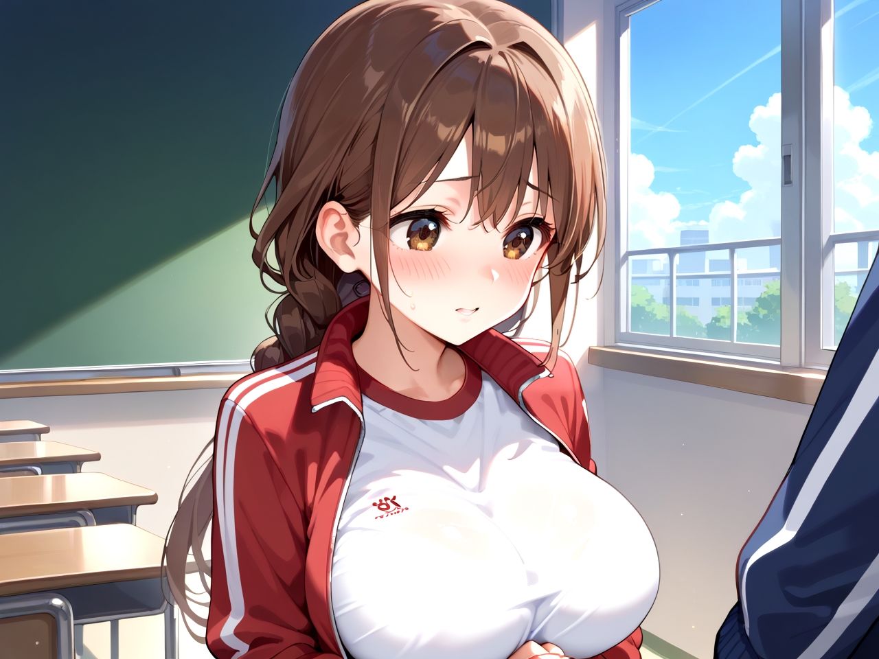 サンプル画像1:部活の巨乳マネを性処理係に任命してみた(むちぺっとん) [d_529194]