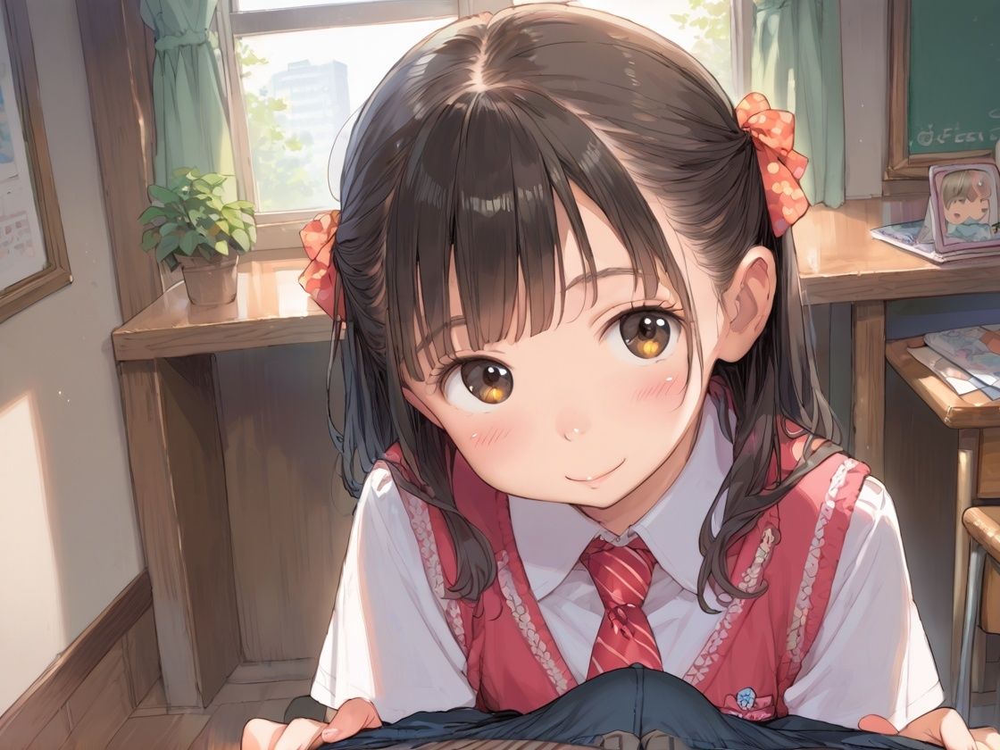 サンプル画像1:つるぺた妹と中出しごっこ(けいちゃみ) [d_529196]