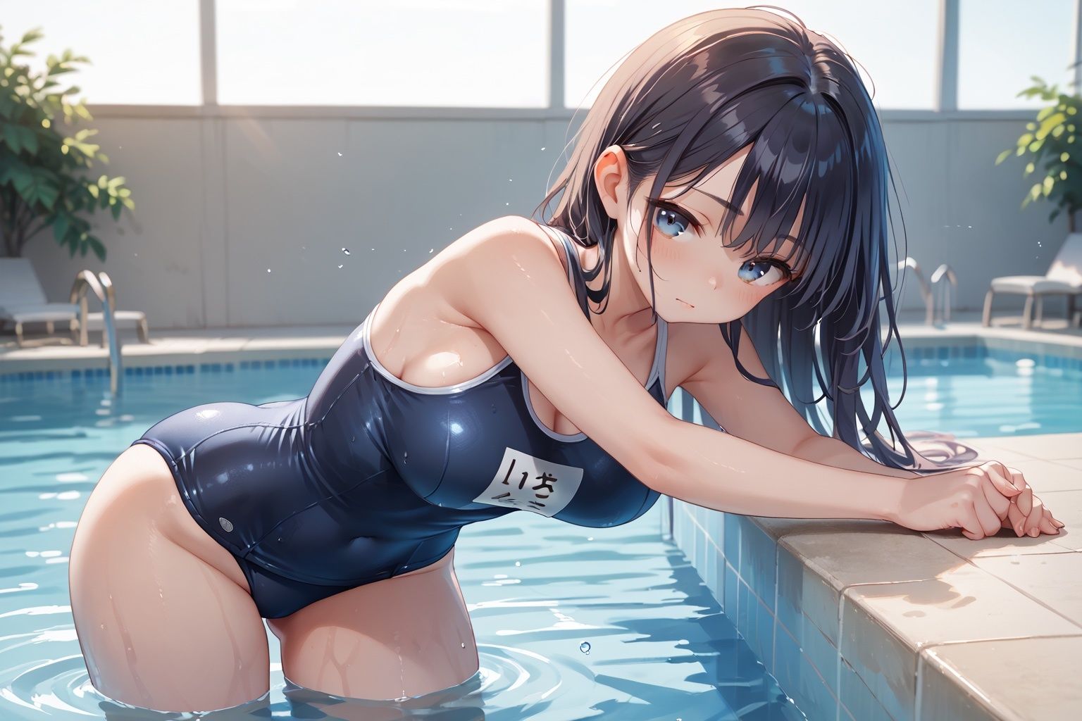 サンプル画像1:1年2組 スク水乱行学園(妄想天国) [d_529704]