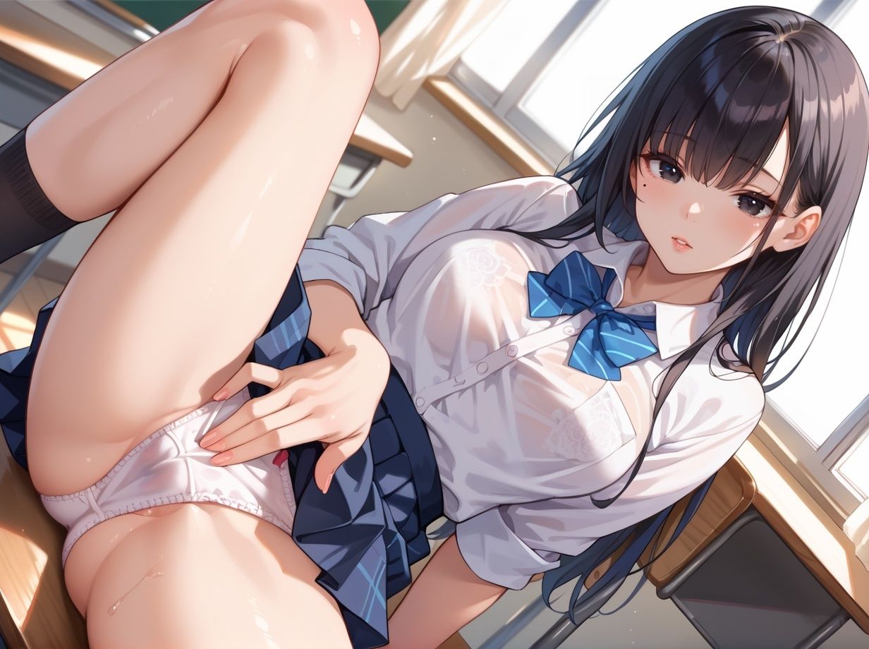 サンプル画像1:清楚な彼女はクラスの肉便器(妄想マカロン) [d_529863]