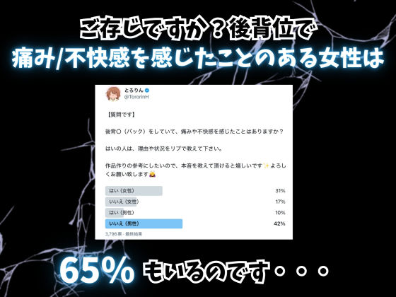 サンプル画像3:後背位【極】ー女性が心から求める『痛み0』の動きー(とろりん) [d_530478]