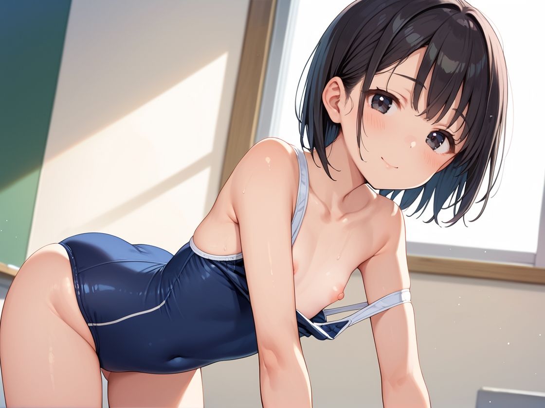 サンプル画像1:女子校生つるぺた水泳部〜コーチによる種付けレッスン〜(蜜愛ハニー) [d_530789]