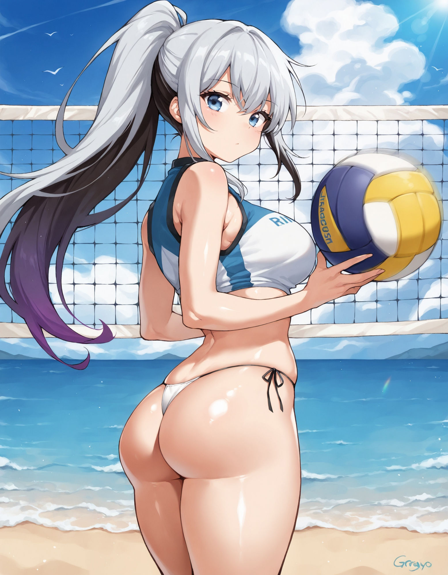 サンプル画像5:えちえちビーチバレーユニフォーム(D.P.H.) [d_531041]