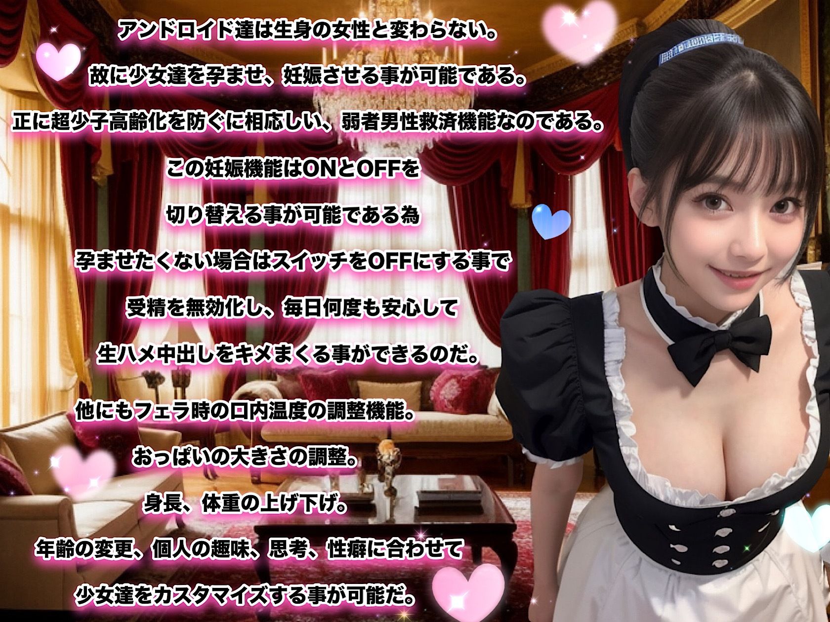 サンプル画像4:エッロエロ女子校生メイド型アンドロイド〜ご主人様、本日のおま◯こです！〜(LOVE JUICE【ラブジュース】) [d_531106]