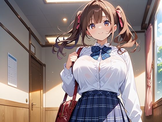 サンプル画像1:巨乳学園_ノーブラ爆乳バイト女子(マジカルきなこ) [d_531157]