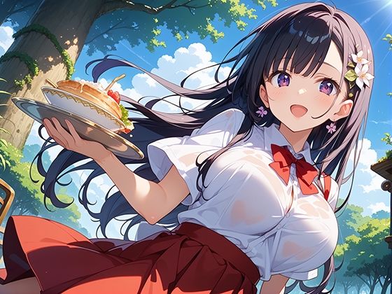 サンプル画像3:巨乳学園_ノーブラ爆乳バイト女子(マジカルきなこ) [d_531157]