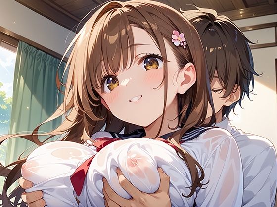 サンプル画像6:巨乳学園_ノーブラ爆乳バイト女子(マジカルきなこ) [d_531157]