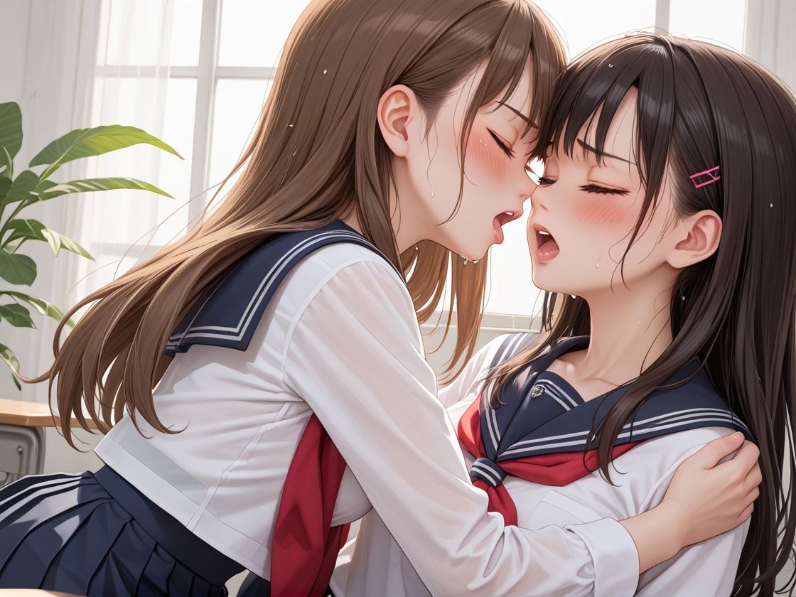 サンプル画像3:JK レズ 保健室でドキドキよだれまみれ(整い達人) [d_531208]