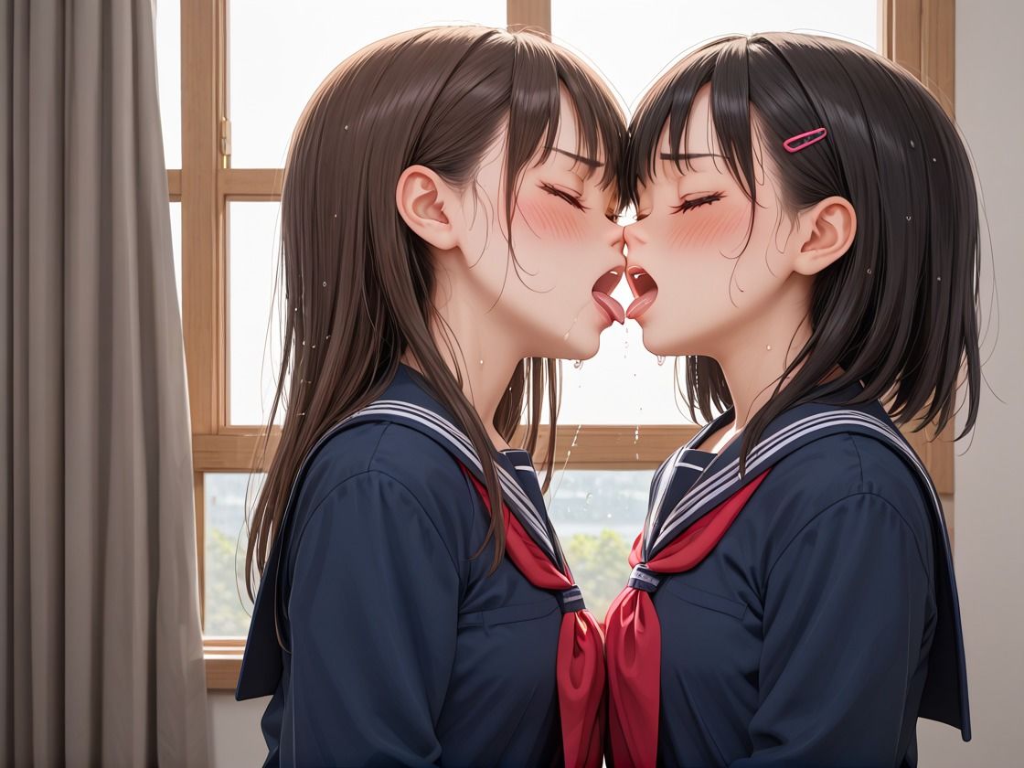 サンプル画像6:JK レズ 保健室でドキドキよだれまみれ(整い達人) [d_531208]