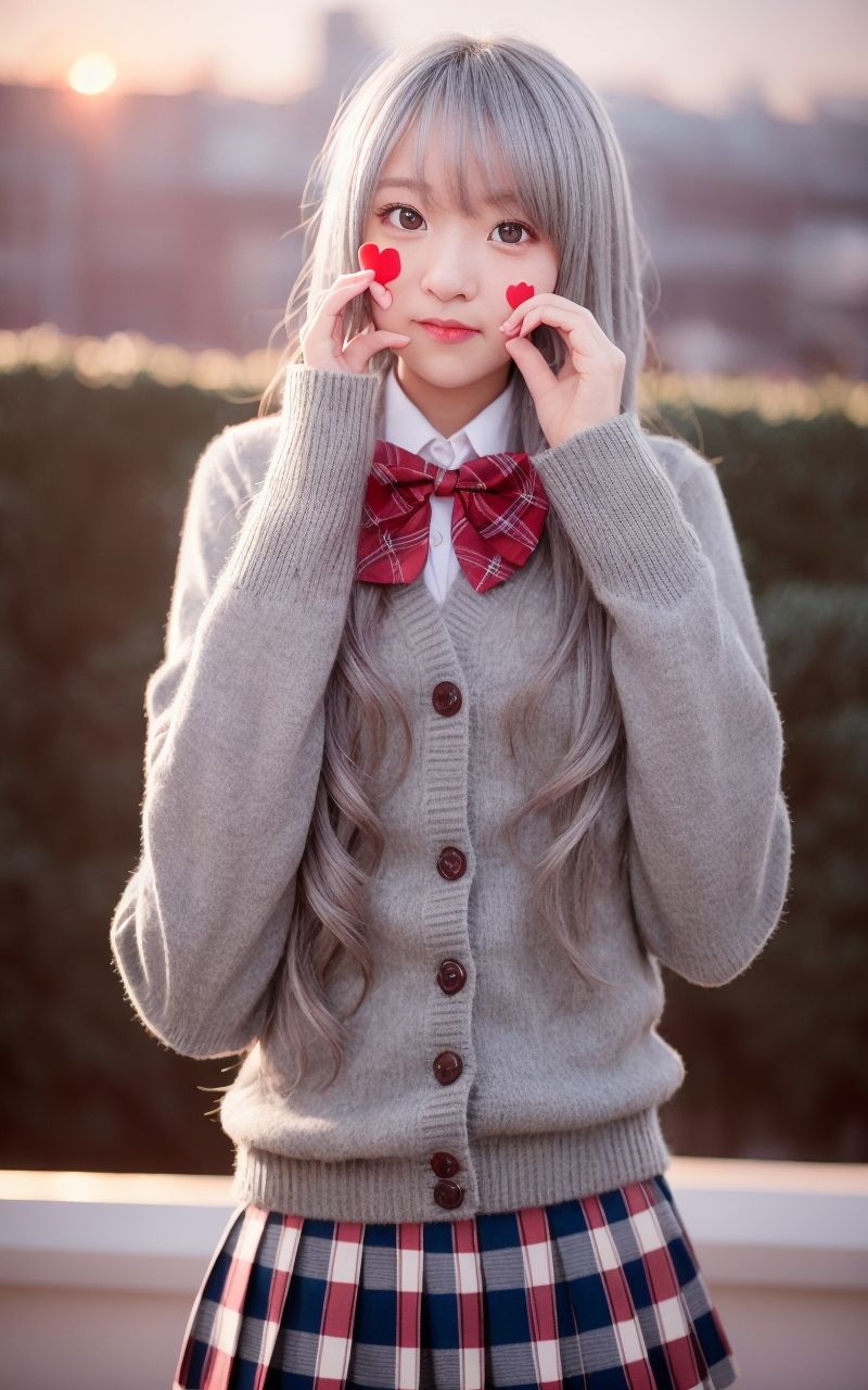 サンプル画像2:AI美女写真集┃バレンタインの乙女(AI美女写真集┃清楚な大人) [d_531391]