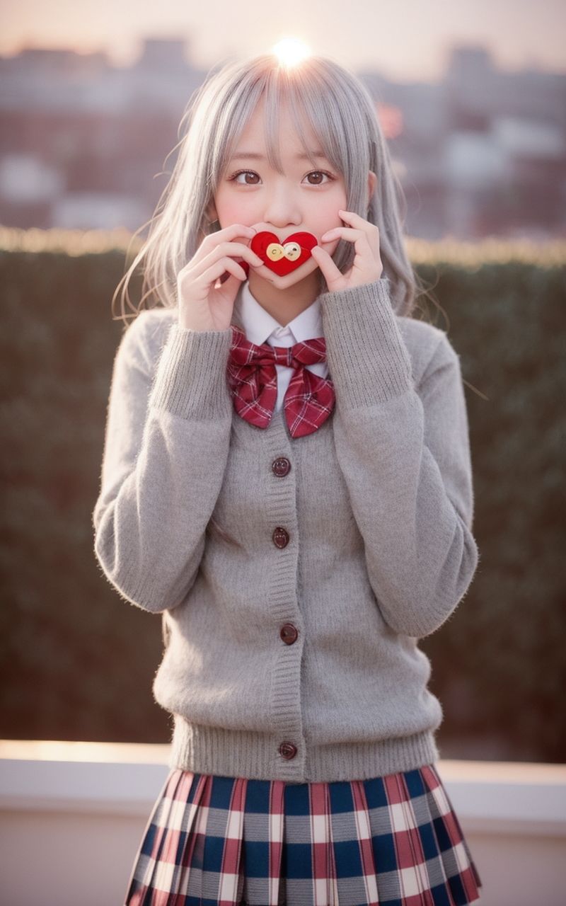 サンプル画像4:AI美女写真集┃バレンタインの乙女(AI美女写真集┃清楚な大人) [d_531391]