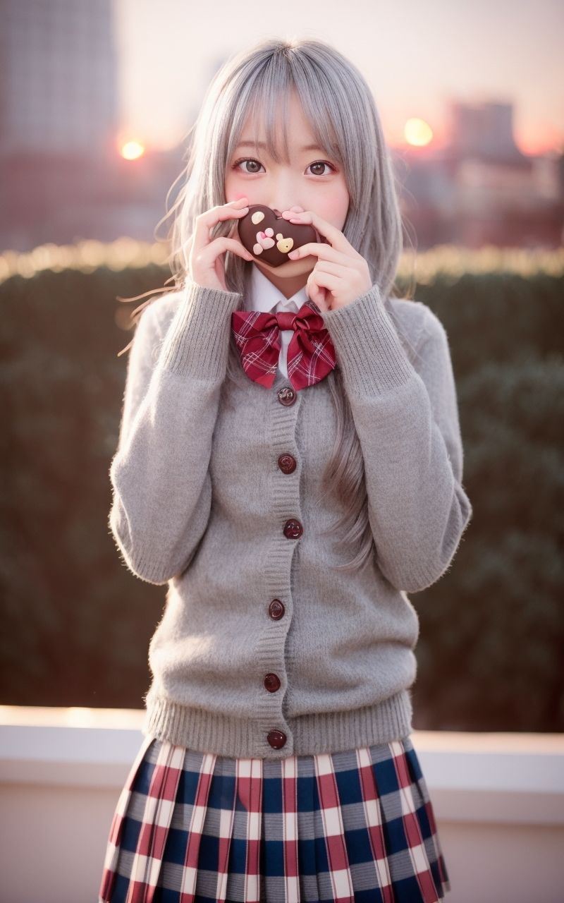 サンプル画像6:AI美女写真集┃バレンタインの乙女(AI美女写真集┃清楚な大人) [d_531391]