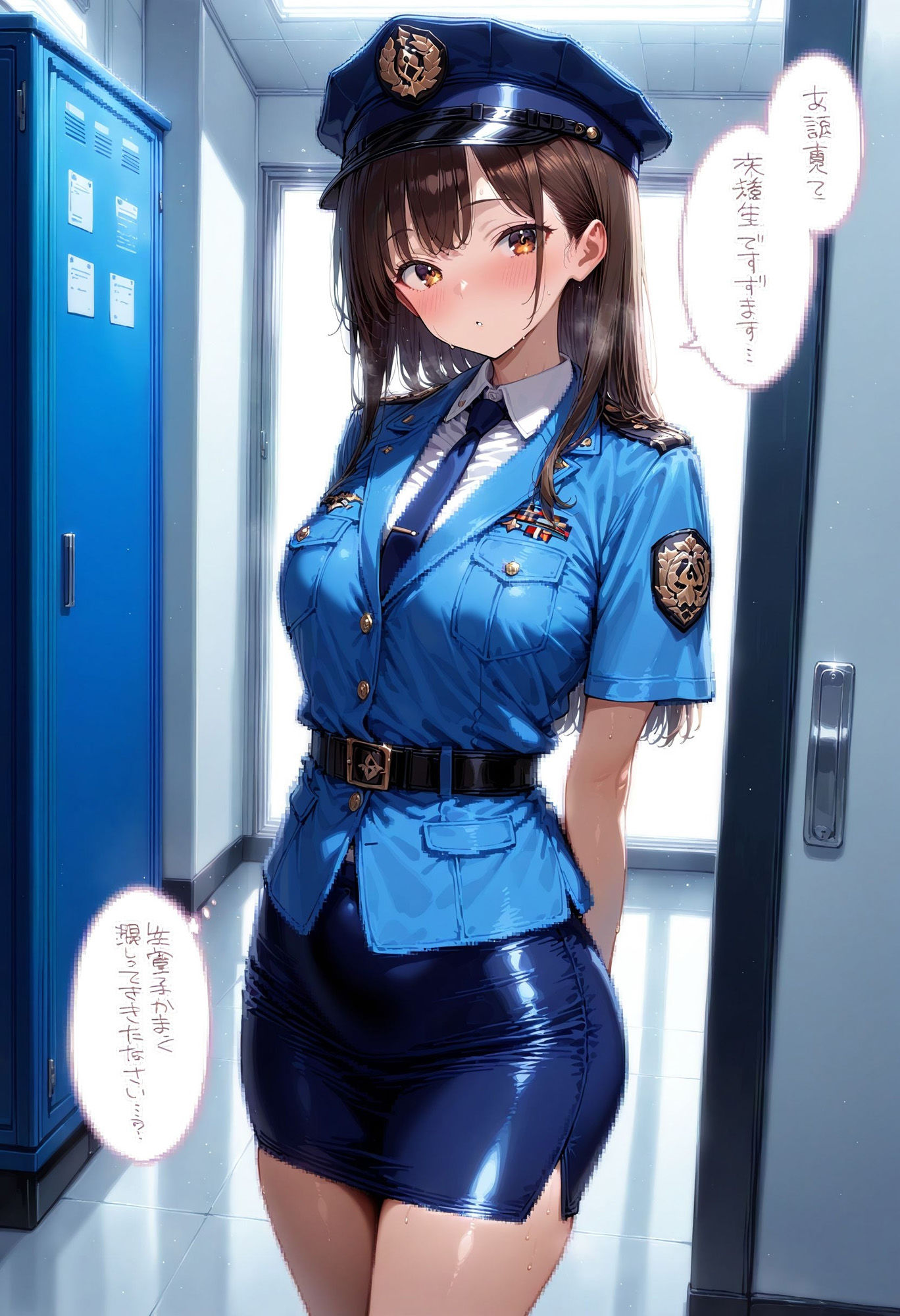 サンプル画像2:ギャルと婦人警官と性交(AIrast Office) [d_531506]