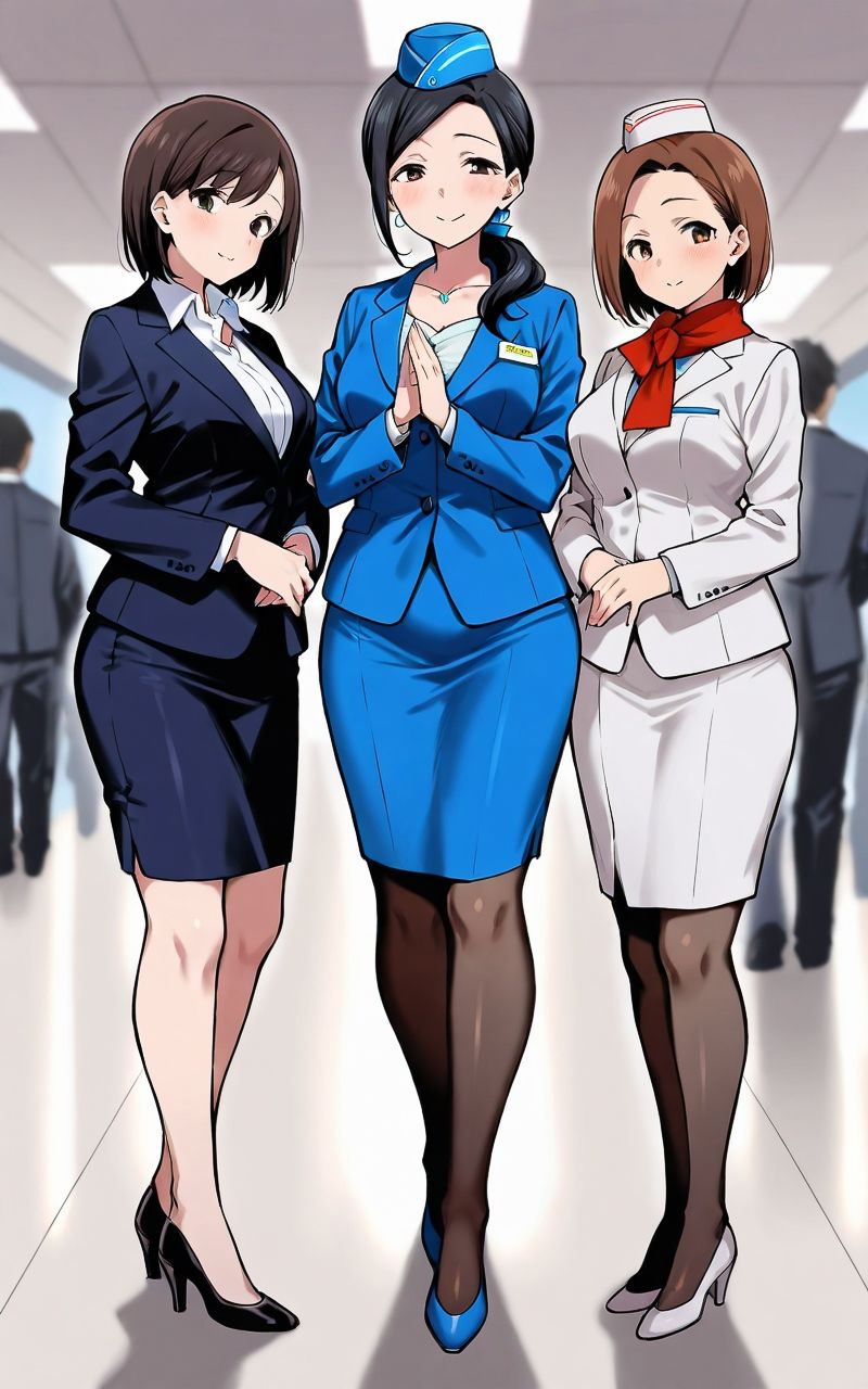 サンプル画像1:人妻CAに出会ったらハーレムになった話(スケベ椅子) [d_531514]