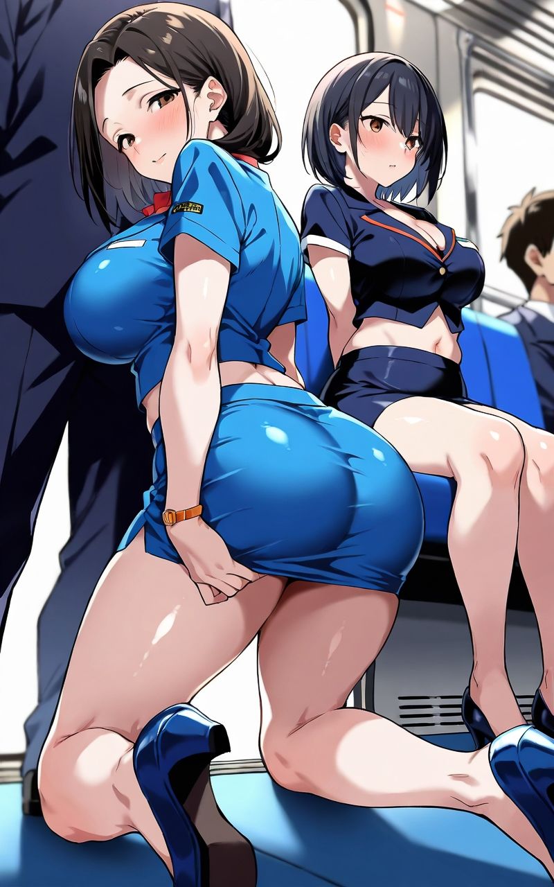 サンプル画像4:人妻CAに出会ったらハーレムになった話(スケベ椅子) [d_531514]