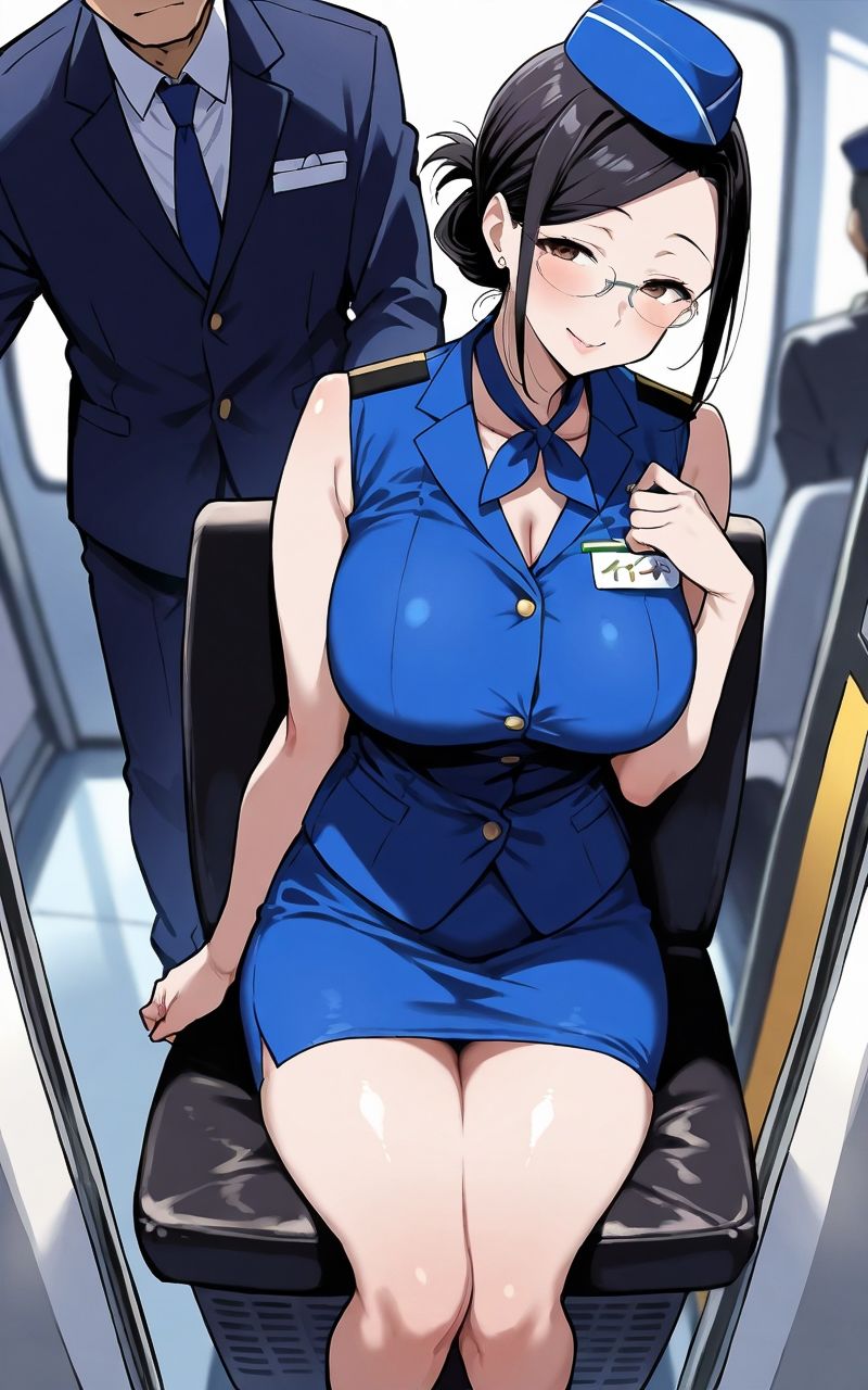 サンプル画像6:人妻CAに出会ったらハーレムになった話(スケベ椅子) [d_531514]