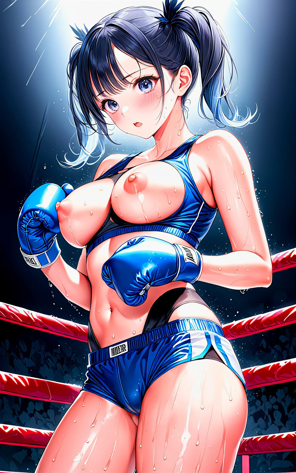 サンプル画像4:【R-18】エチエチボクシング部（上級生） 試合後の汗だく女子と深夜の秘密特訓！ vol.2(BETA) [d_531548]