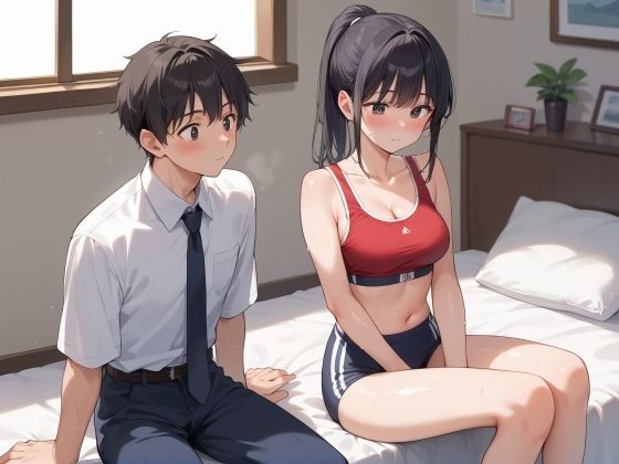 サンプル画像1:濡れやすいスポーツ女子のキツマンで膣絞りされた(よしイクぞうさん) [d_531629]