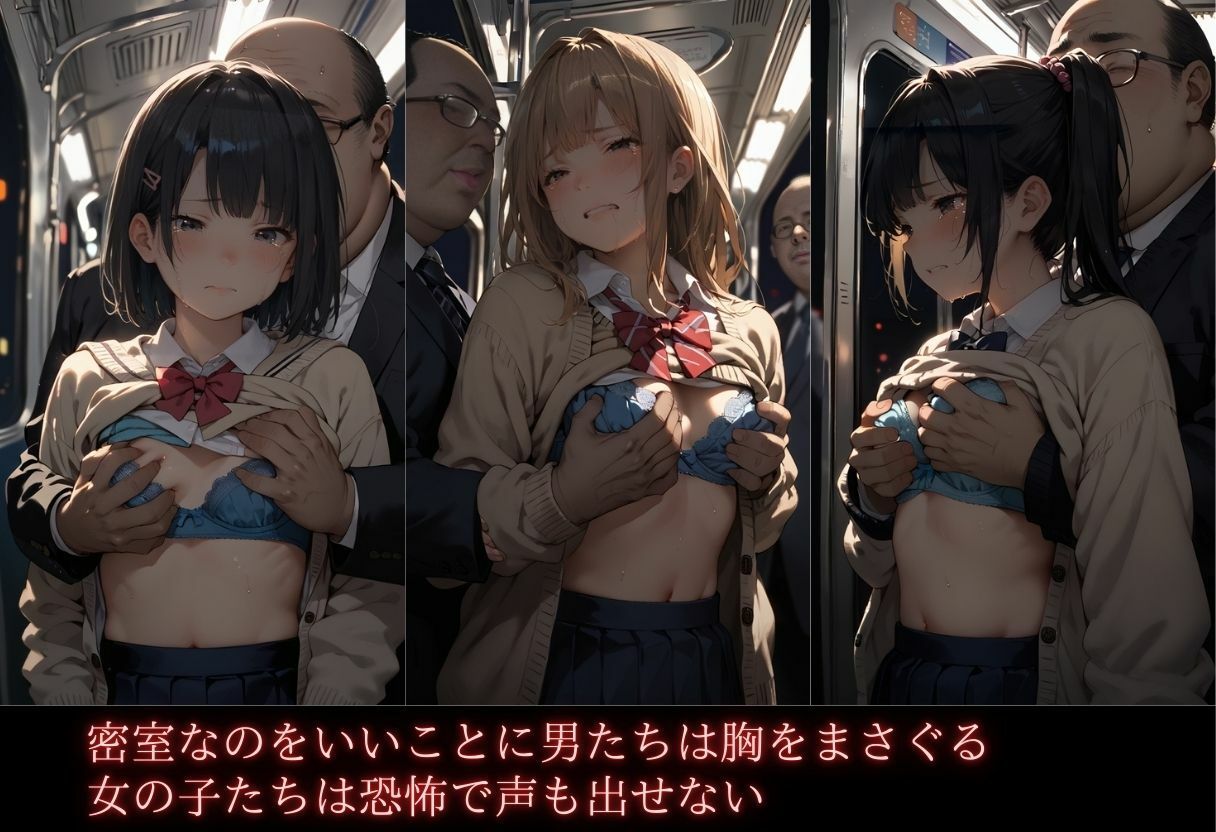 サンプル画像3:【電車痴●】閉ざされた車内の罠(かすてら) [d_531762]