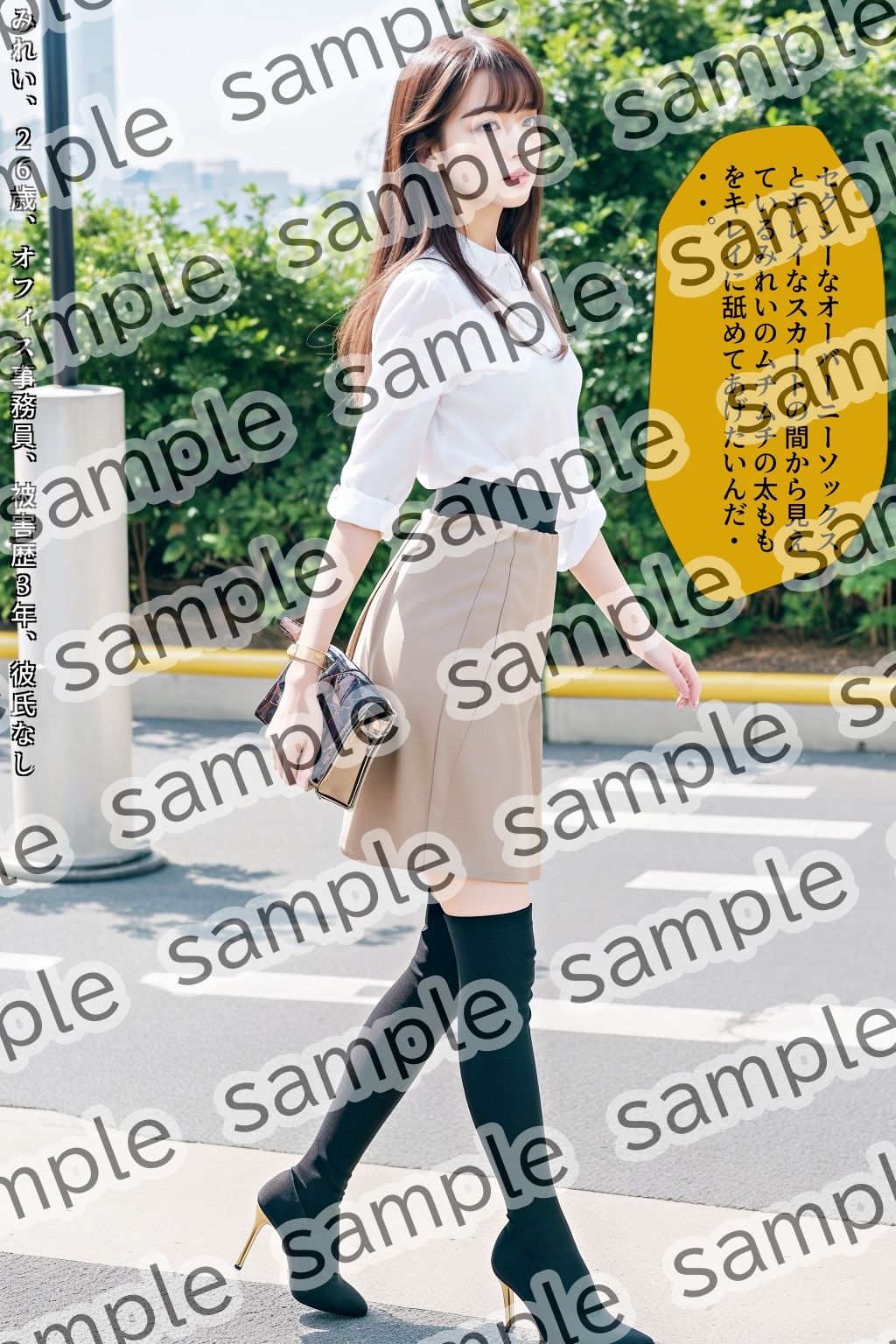 サンプル画像4:ストーカー盗撮〜オーバーニーソックス編〜 vol.2(あらぶるま18＋) [d_531818]