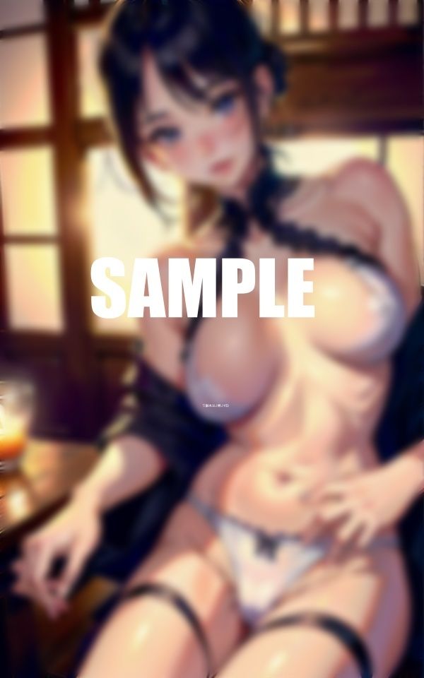 サンプル画像4:セクシーランジェリーで誘う彼女のお母さんの性欲(AI美女LABO.27) [d_531860]