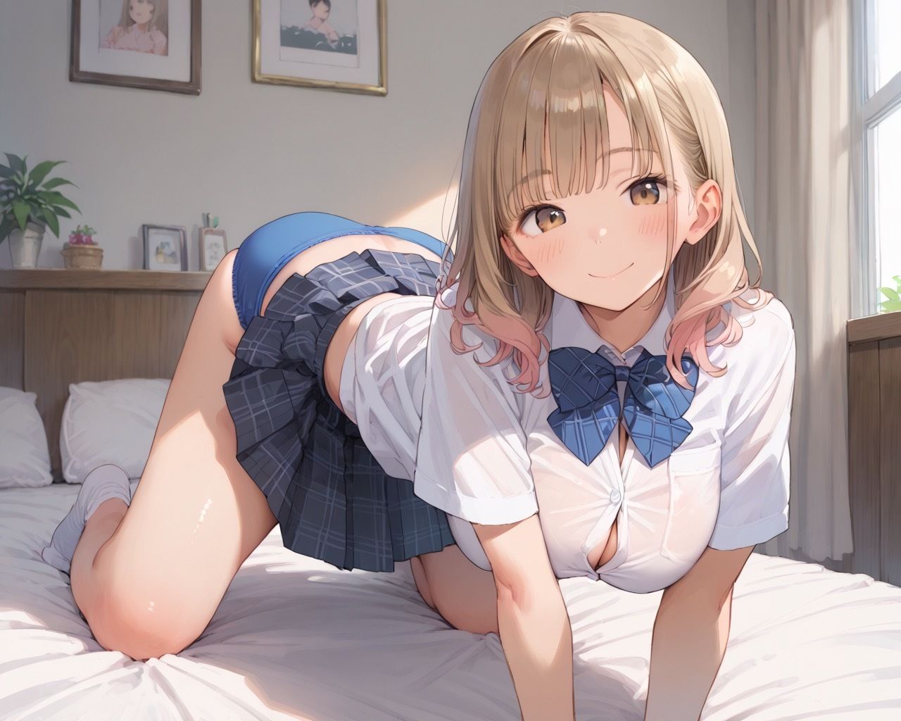 サンプル画像1:パンちらギャルにちんちん大暴走！大量中出し！(むちふわドーナツ) [d_531908]