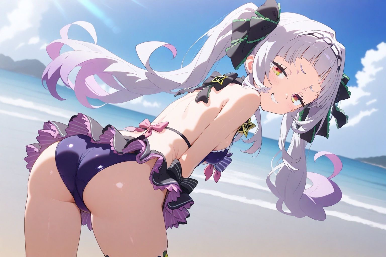 サンプル画像1:紫咲シ◯ン  イメージビデオ＆M調教(AIホロアートワークス) [d_531916]