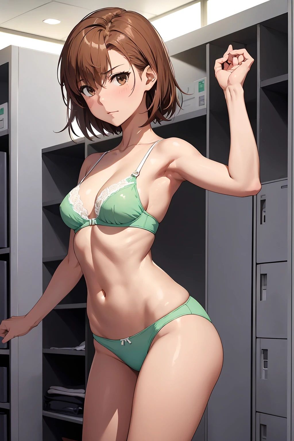 サンプル画像2:御坂〇琴  下着とシャワールーム（58枚）(ひぐまアート) [d_532102]