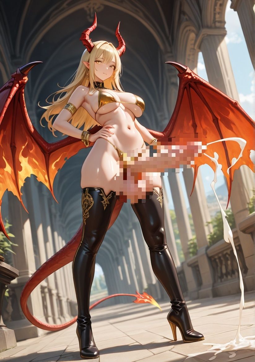 サンプル画像1:ふたなりコスプレ写真集 サキュバス編(ねこのしっぽ) [d_532239]