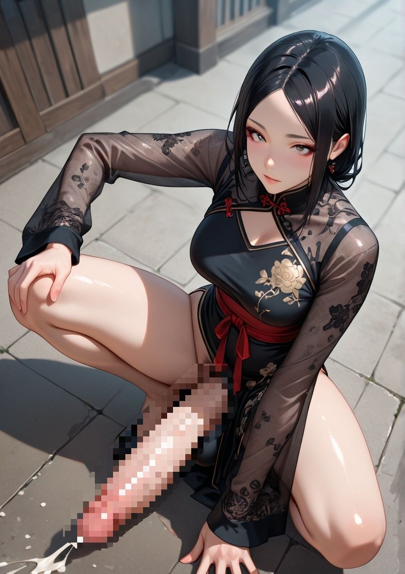 サンプル画像2:ふたなりコスプレ写真集 チャイナドレス編(ねこのしっぽ) [d_532254]