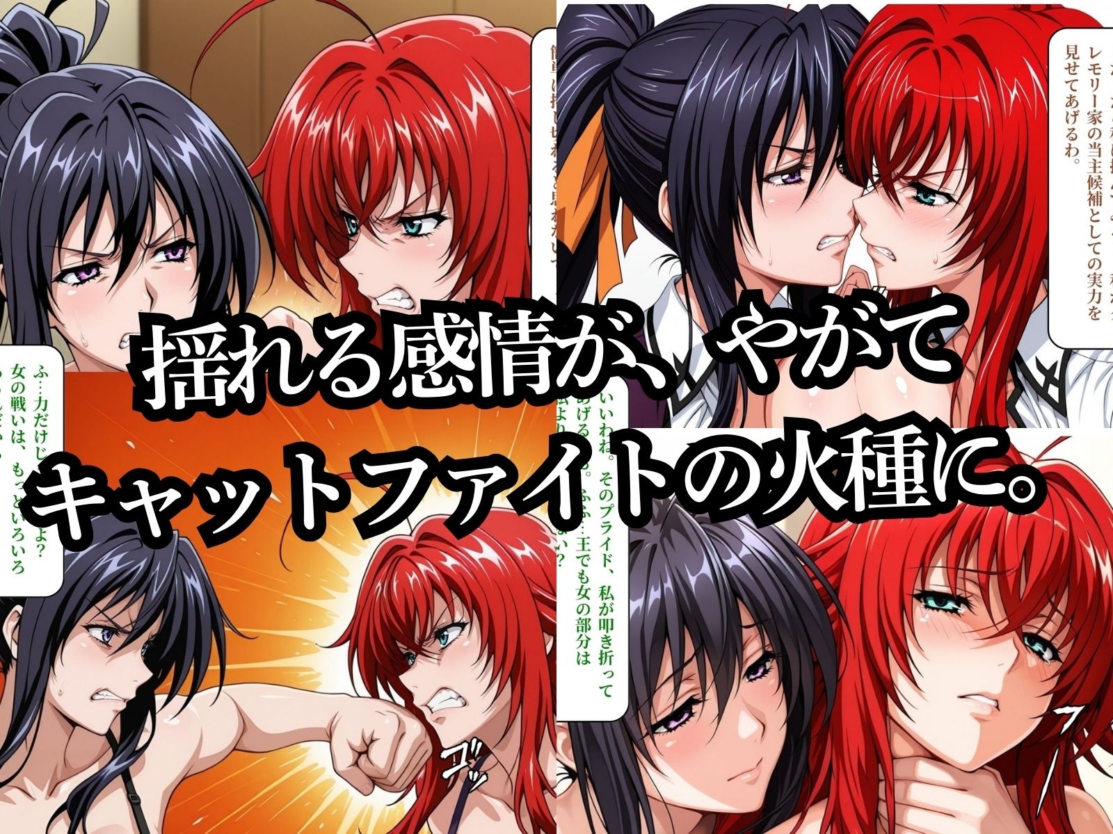 【エロ漫画】CAT FIGHT【キャットファイト】 RIAS VS HIMEJIMA and XENOVIA VS IRINA2